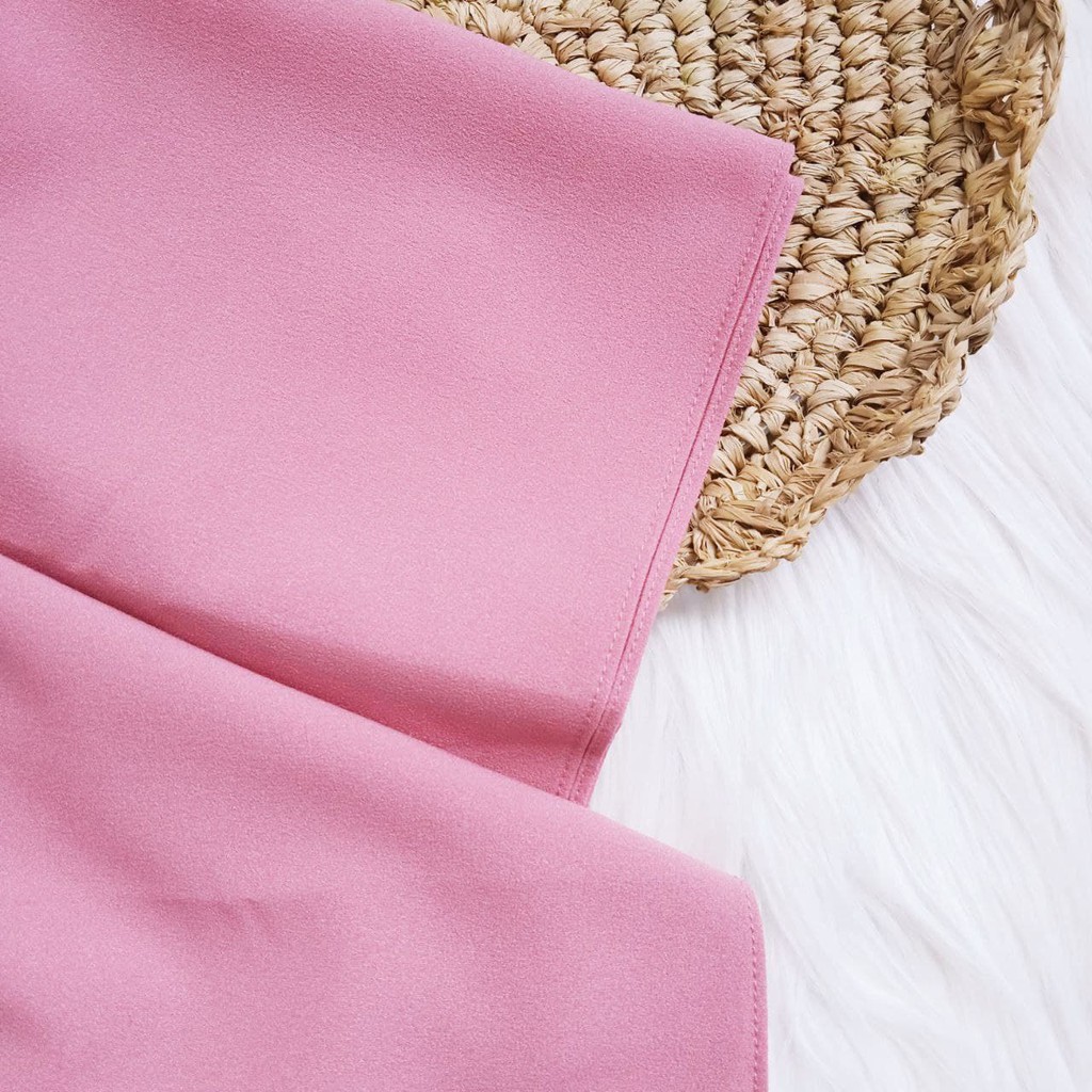 [PROMO] hijab pashmina sala osi BIG / pashmina instan / jilbab pasmina murah-L DUSTY PINK