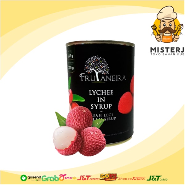 

Frutaneira Lychee In Syrup | Buah Leci Dalam Sirup | 567 Gram | Kemasan Kaleng