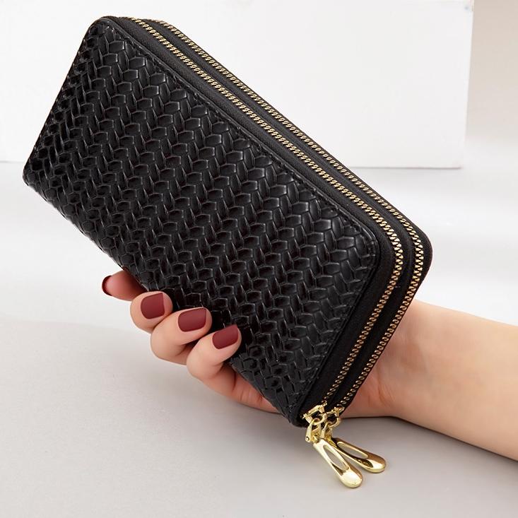 (MURAH) DOMPET PANJANG WANITA PREMIUM 2 RESLETING PESTA KULIT LEGIA FASHION BRANDED IMPORT SLOT KART