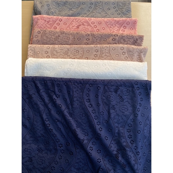 Brukat Salur Ombak/ Kain Brukat Wave panjang dan lebar 1.5 meter