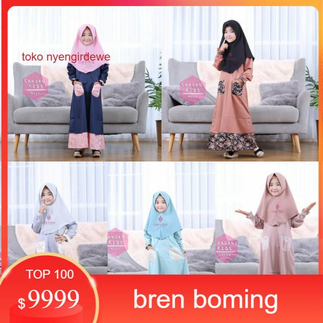 GAMIS SET/DRESS SET MUSLIMAH ANAK CANDANI KIDS BY NAYMA HIJAB