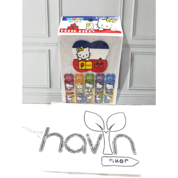 PEMBATAS bahan PLASTIK 5+1 BESAR/STICKY NOTE/STICK NOTE-HELLOKITTY