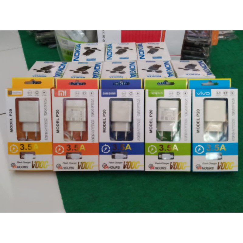 Tc/charger All branded P20 3A murah