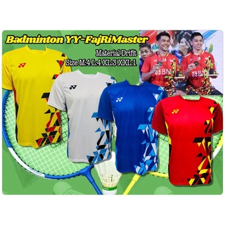 new baju badminton kaos bulutangkis yy fajri MASTER