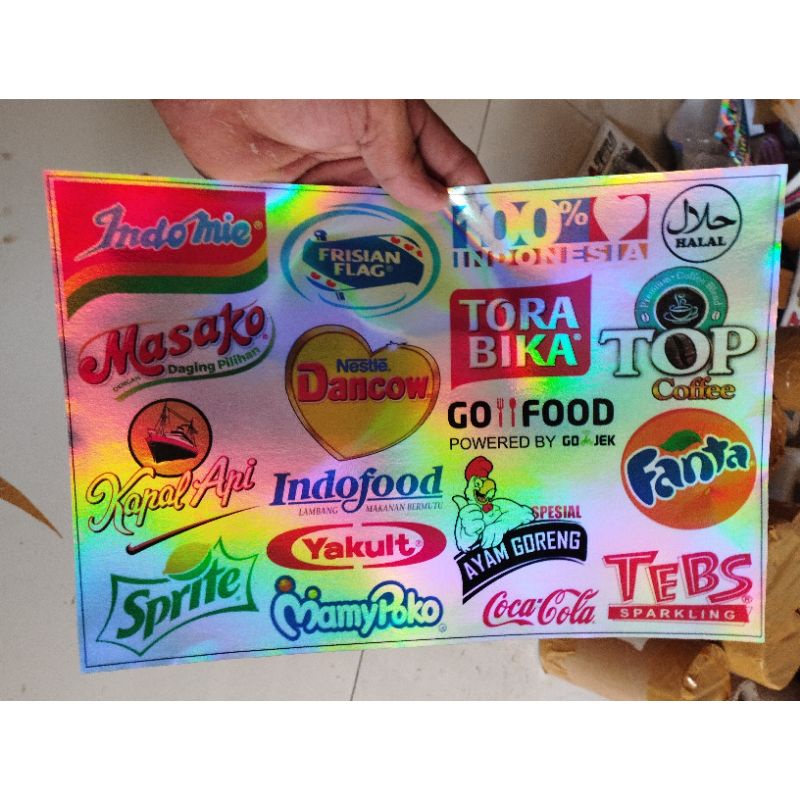 

Stiker Pack Aesthetic Brand Logo / Stiker Hologram / Stiker Brand Logo / Stiker Helam / Stiker Helm