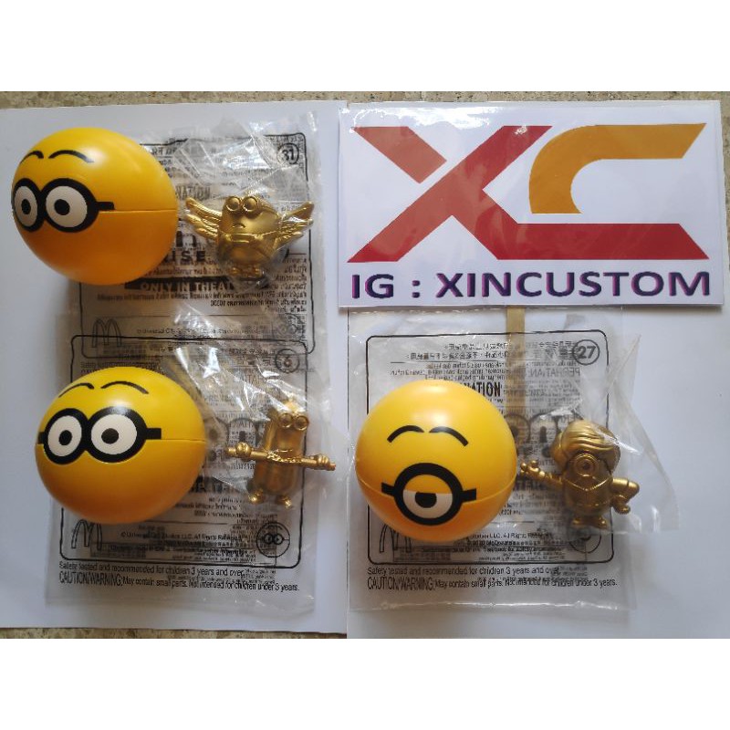 Happy Meal McD seri GOLD MINIONS 2020 The Raise Of Gru