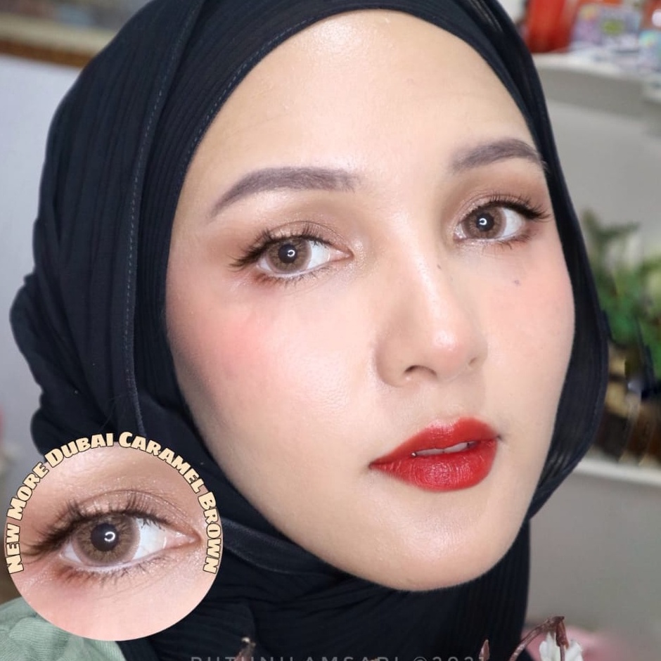 Softlens New More Dubai DIA 14.550mm MINUS GREY BROWN BLUE GREEN DIA 14.50mm ( -3.25 s/d -6.00 ) / Soflens CTK/Lensa  Kontak/BS