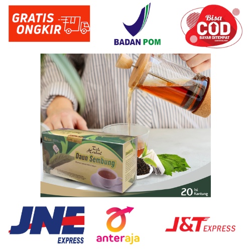 

TEH DAUN SEMBUNG Herbal Tazakka isi 20 Kantung Teh Celup Obat lambung HALAL dan Sudah BPOM