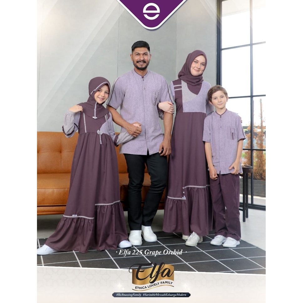 ELFA 225 GRAPE ORCHID ETHICA ORIGINAL KOKO DEWASA KAHFI 190 GRAPE ORCHID GAMIS DEWASA AYUMI 311 GRAP