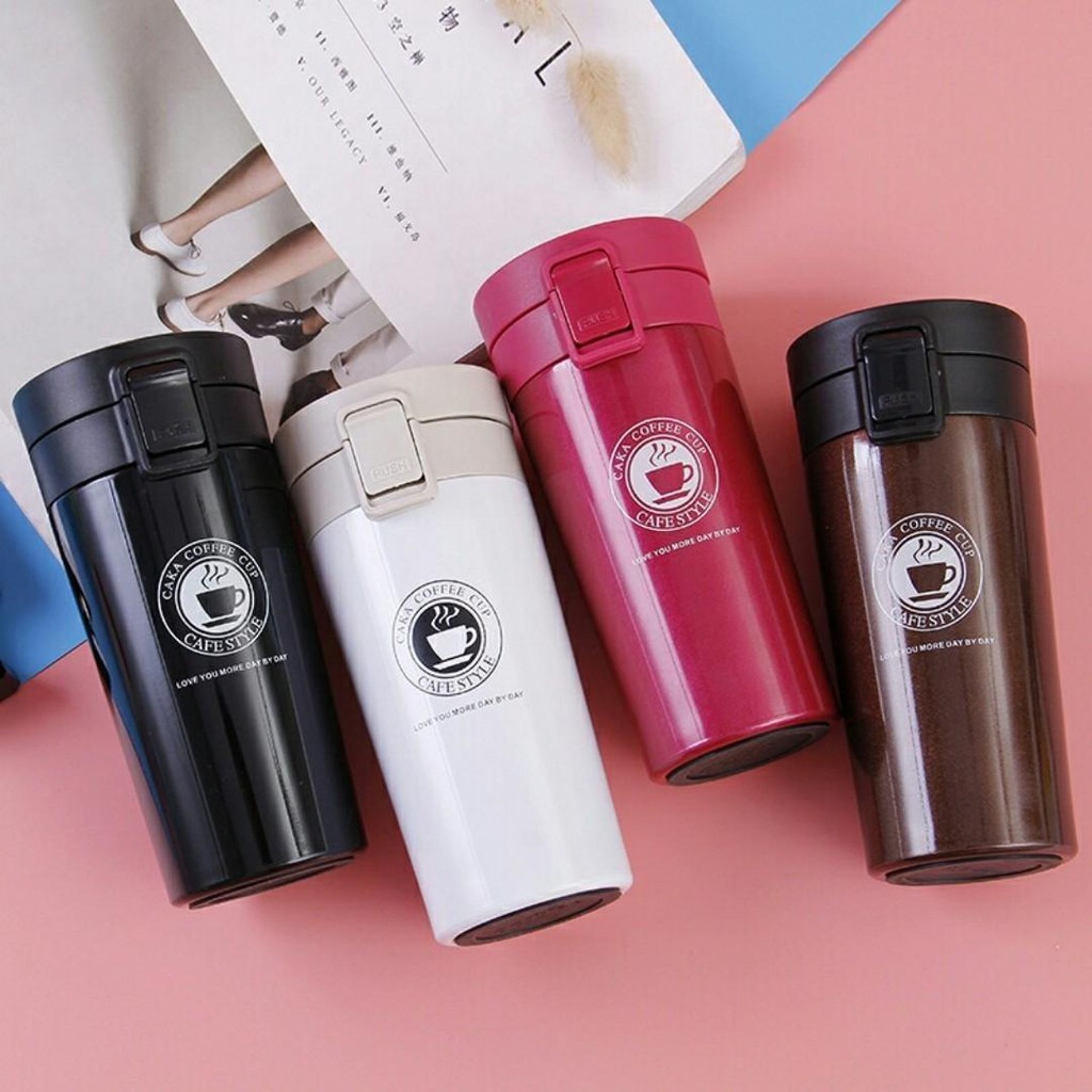 KUP - COD MURAH COFFEE CUP TERMOS KOPI CAFE STYLE MUG TEMPAT AIR MINUM STAINLESS