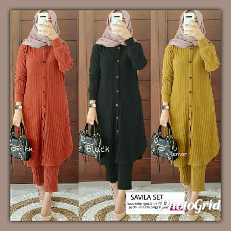 savila set by alfashion setelan wanita murah