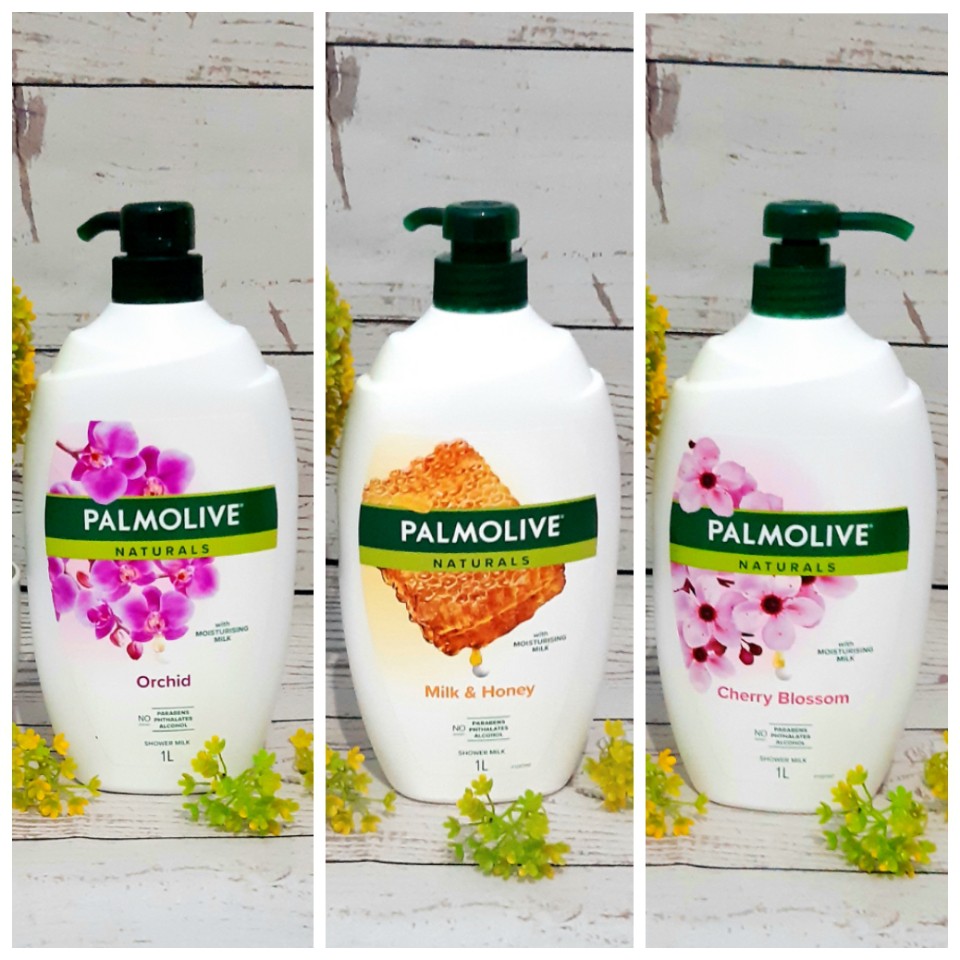 Palmolive Shower Gel Sabun Mandi Cair Susu Naturals Cherry