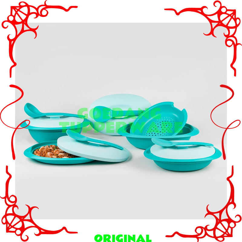 Peralatan Makan Tupperware Original-Wadah Saji Tupperware Original Set-Set Prasmanan