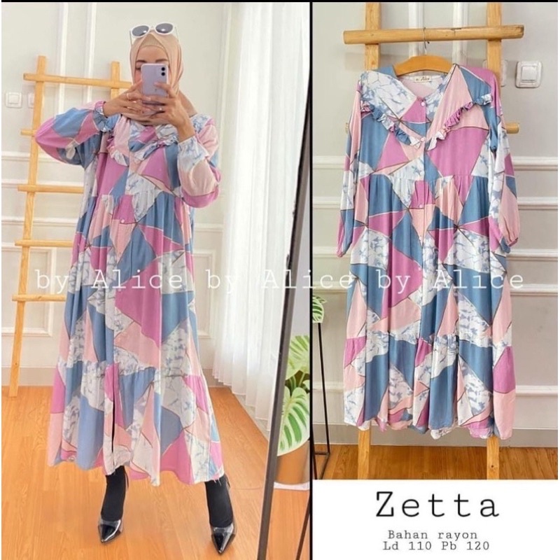 (RPA) ALL MIDI GAMIS DRESS RAYON UNIQLO PART 2-MIDI ZETTA