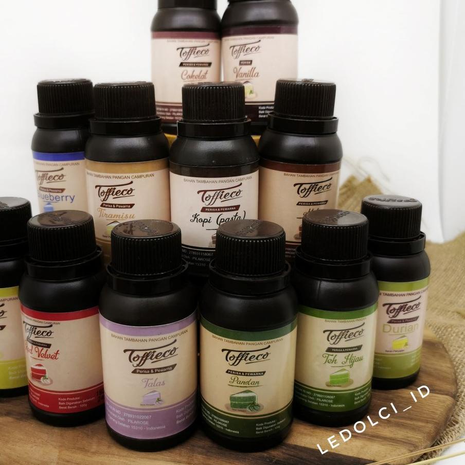 

New - TERMURAH TOFFIECO PERISA PERASA MAKANAN PASTA 100 GR VANILLA COKLAT PANDAN DLL