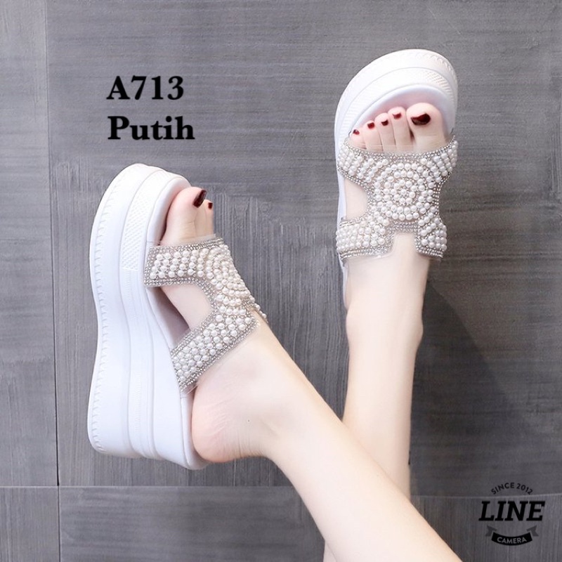 SANDAL WEDGES WANITA  KOREA A713