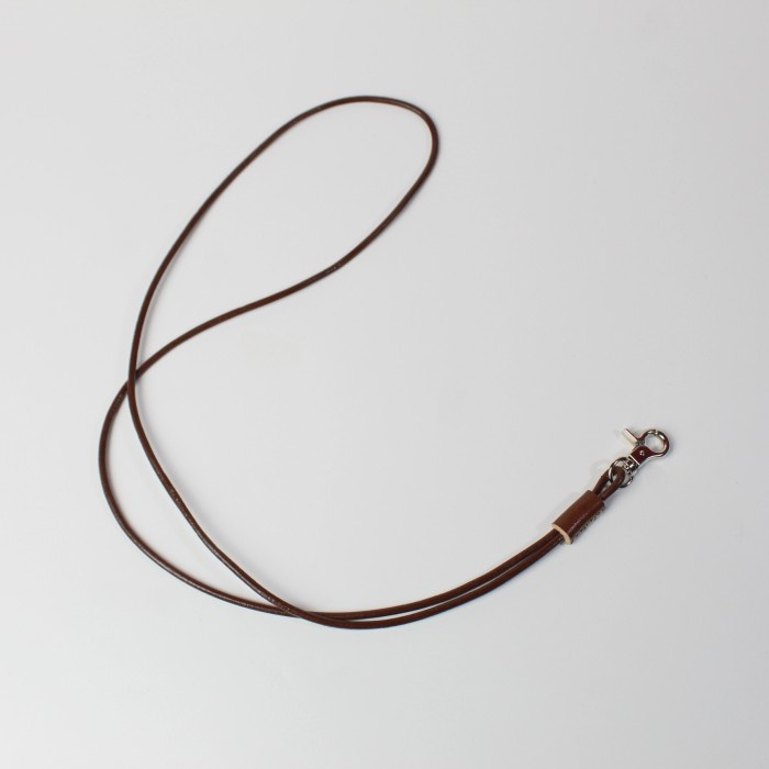 

READY Lanyard ID Card Kulit / Lanyard Name tag - Coklat Tua MURAH