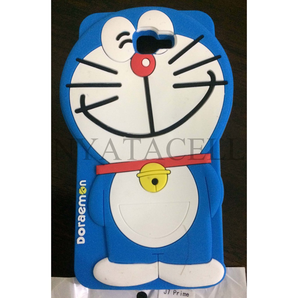 Case 4D Doraemon Samsung Galaxy J7 Prime 2016/Karakter/Soft/3D/Kartun