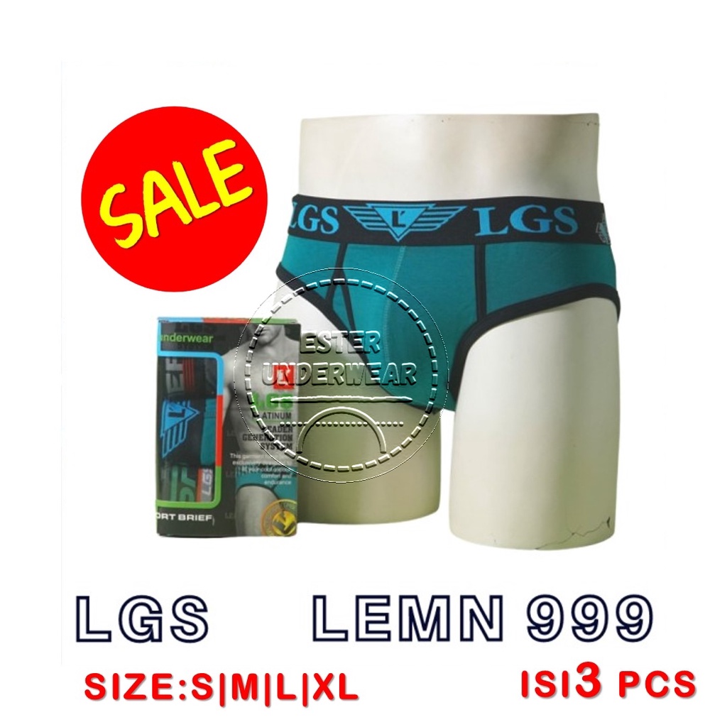 Celana Dalam LGS 999 ISI 3Pcs 3|Brief LGS PLATINUM