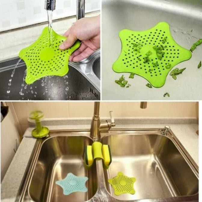 Saringan Wastafel Bintang / Penutup Lubang Air Westafel Dapur / Sink Kamar Mandi / Filter Westafel