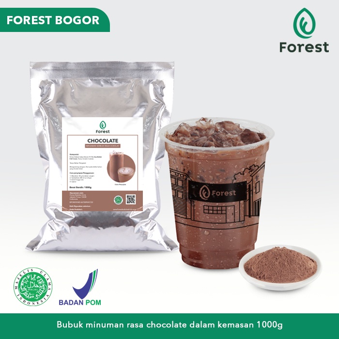 

FOREST Bubuk Minuman Rasa CHOCOLATE Powder 1000gr - Forest Beverage Bogor