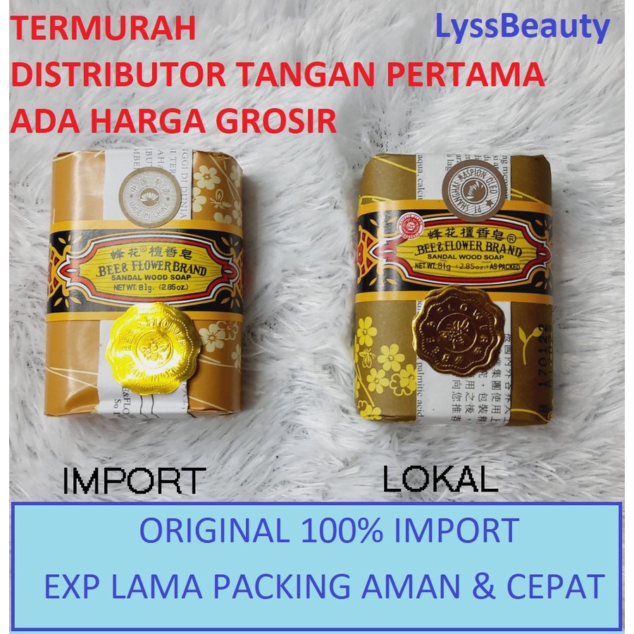 Sabun Tawon IMPORT ORIGINAL 100% MURAH 81 GR/ Sabun Mandi Bee & Flower IMPORT