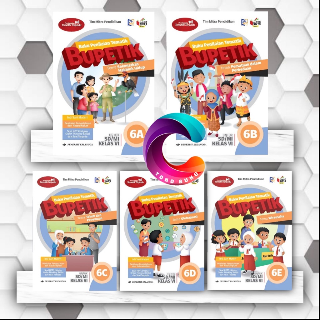 BUKU BUPETIK KELAS 6A 6B 6C 6D 6E 6F 6G 6H 6I PENERBIT ERLANGGA REVISI KURIKULUM 2013
