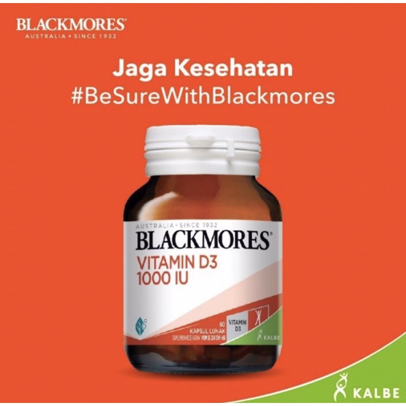 Blackmores vitamin D3 1000 IU 60 tablet ( memenuhi kebutuhan vitamin D )