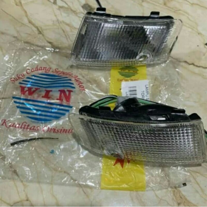 Lampu sein depan kiri kanan shogun tornado shogun kebo