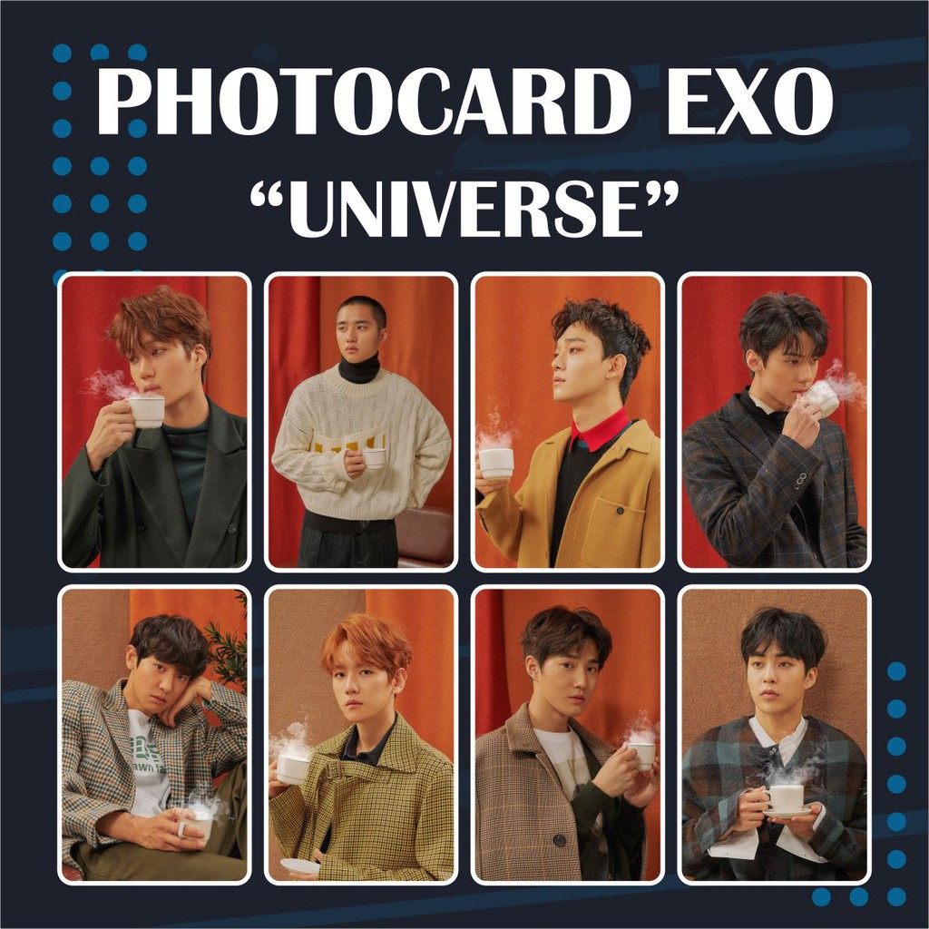 (READY STOCK) PHOTOCARD EXO UNIVERSE KPOP MURAH