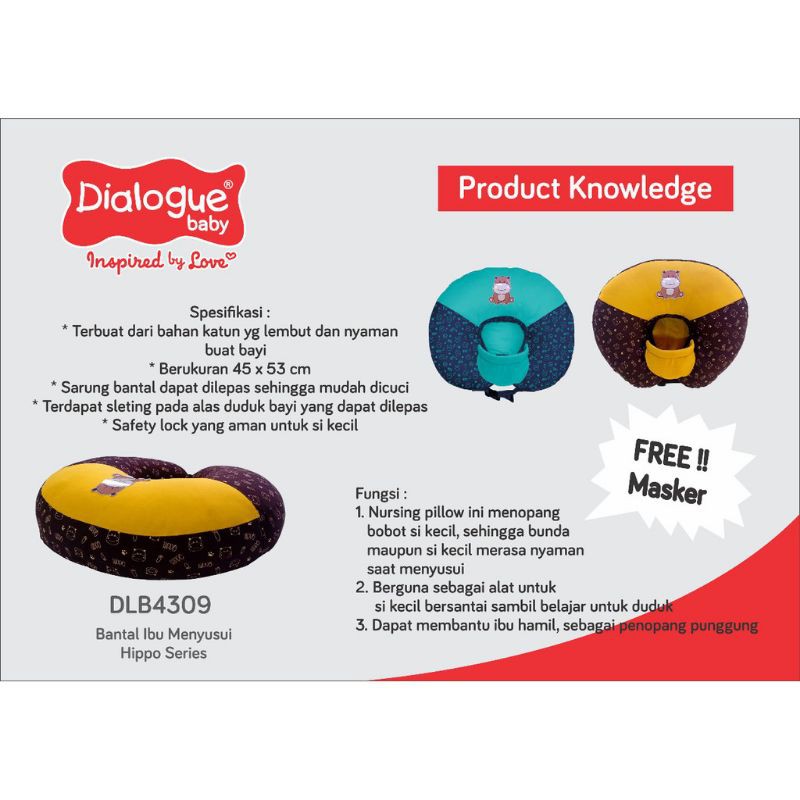Dialogue Bantal Ibu Menyusui Hippo Series DLB4309