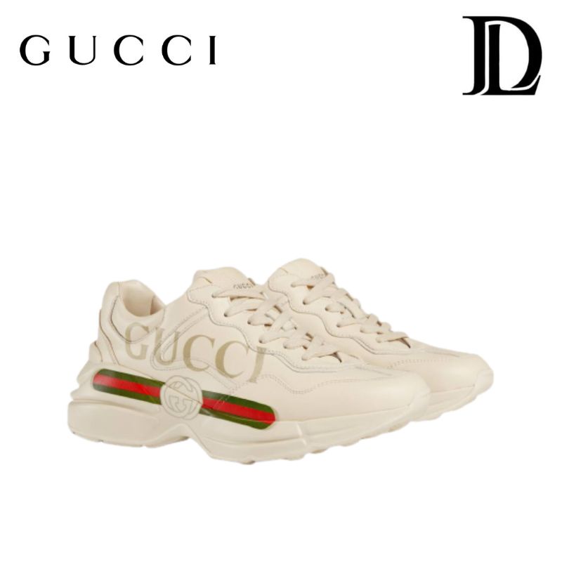 Rhyton GG Logo Leather Sneaker