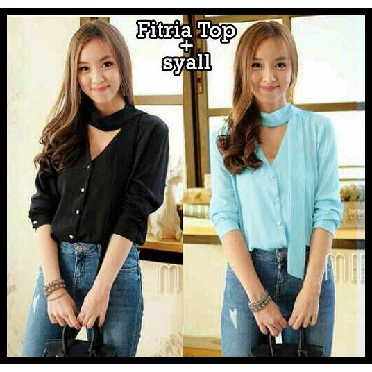 46491 FITRIA TOP/ATASAN WANITA/BAJU WANITA GROSIR/BAJU GROSIR