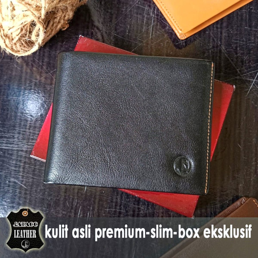 Dompet Pria Kulit Asli /Dompet kartu Kulit Fashion Pria 15 slot kartu JATACC