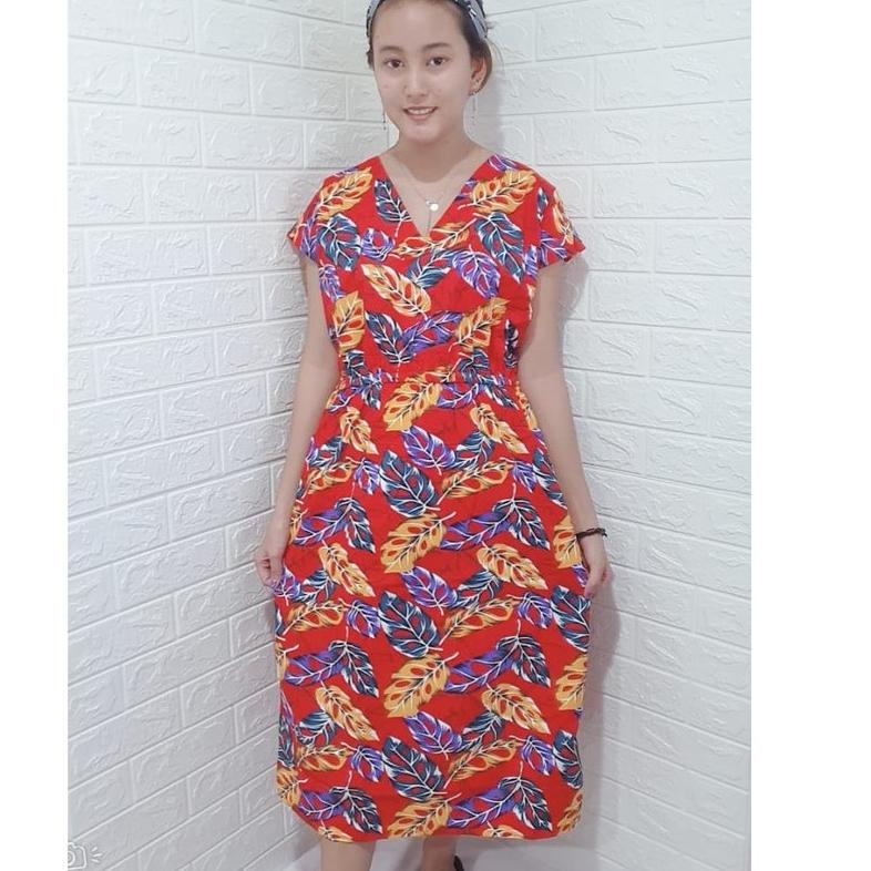 [BF.15Ag21d] Baju Tidur Daster Manohara Mamah Muda Tie Dye / Janda Bolong Karet Pinggang Fit XL