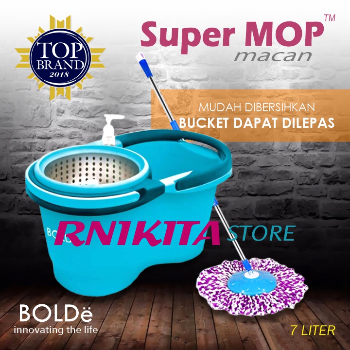 BOLDe SUPERMOP MACAN 2 IN 1 - Saringan Pengering Bisa Dilepas