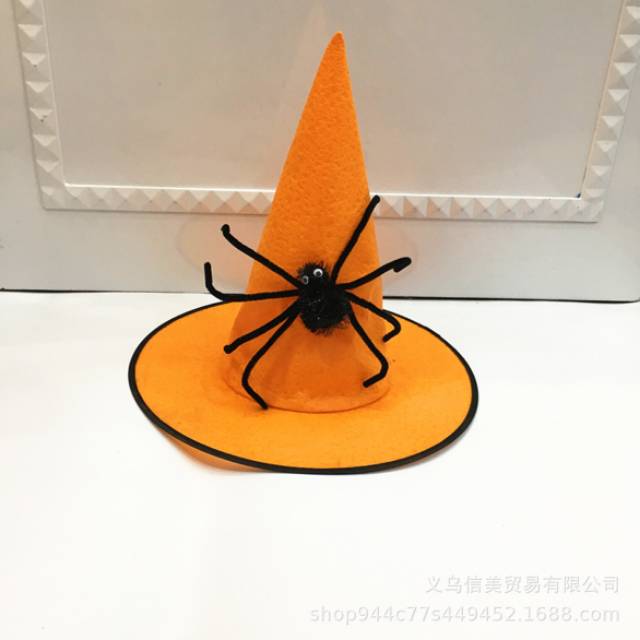 Topi Witch Laba Laba Kostum Halloween Cosplay Topi Penyihir Murah