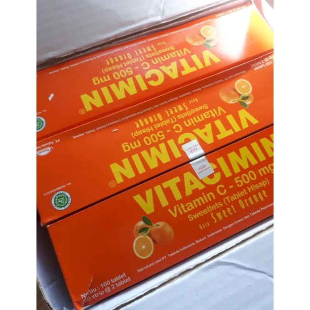 vitacimin c tablet hisap orange - vitacimin box - vitacimin 100 tablet - vitacimin 1 box