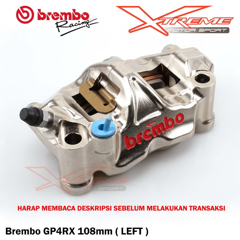 Kaliper Brembo Monoblock GP4RX 108 MM Sebalah Kiri ONLY Brembo Original Italy