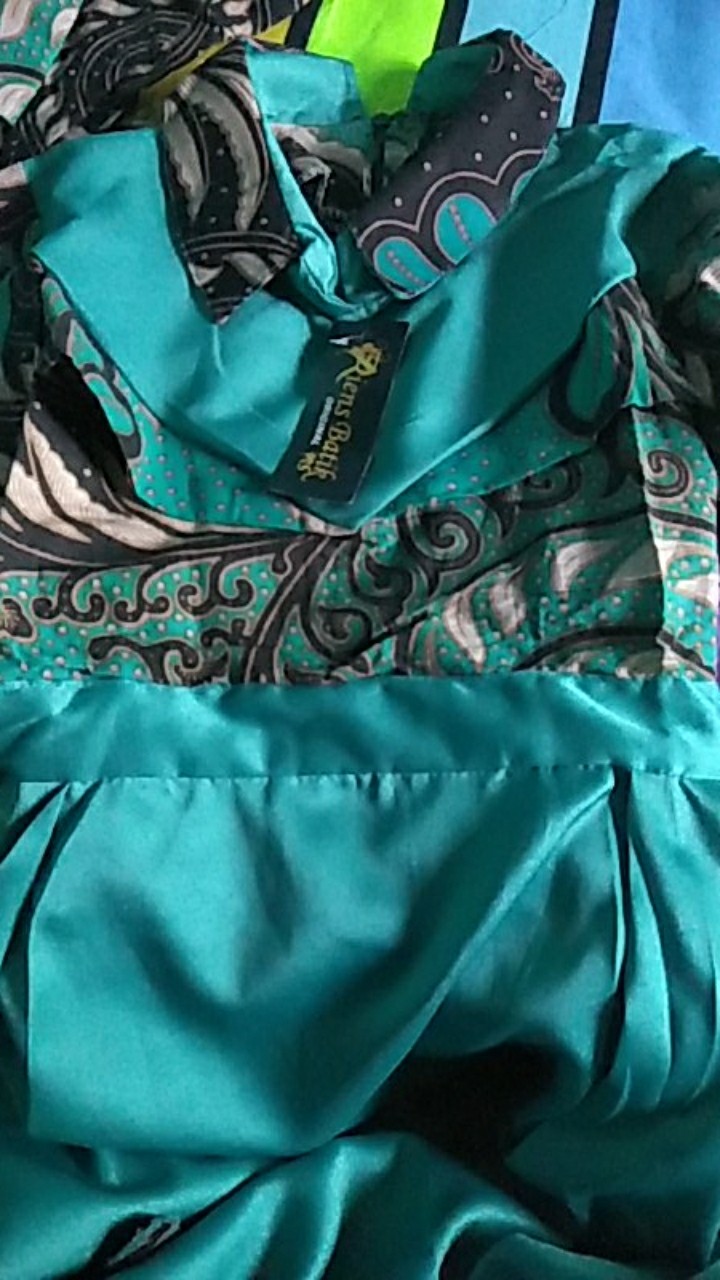 Batik Couple Keluarga Sania Ruffle Ori Ndoro Jowi Dnt Jazzy Gamis Velvet