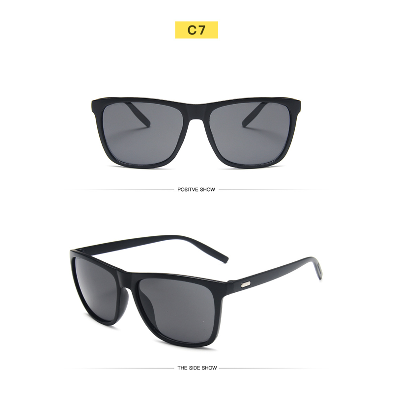 Vintage Square Outdoor Driving Sunglasses for Women Men