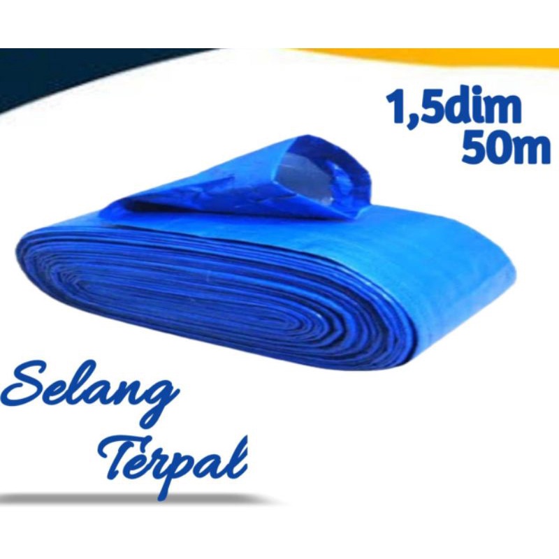 Selang terpal plastik 1,5Dim/ Selang kacang / selang jagung / selang terpal 1,5inci / selang pompa /