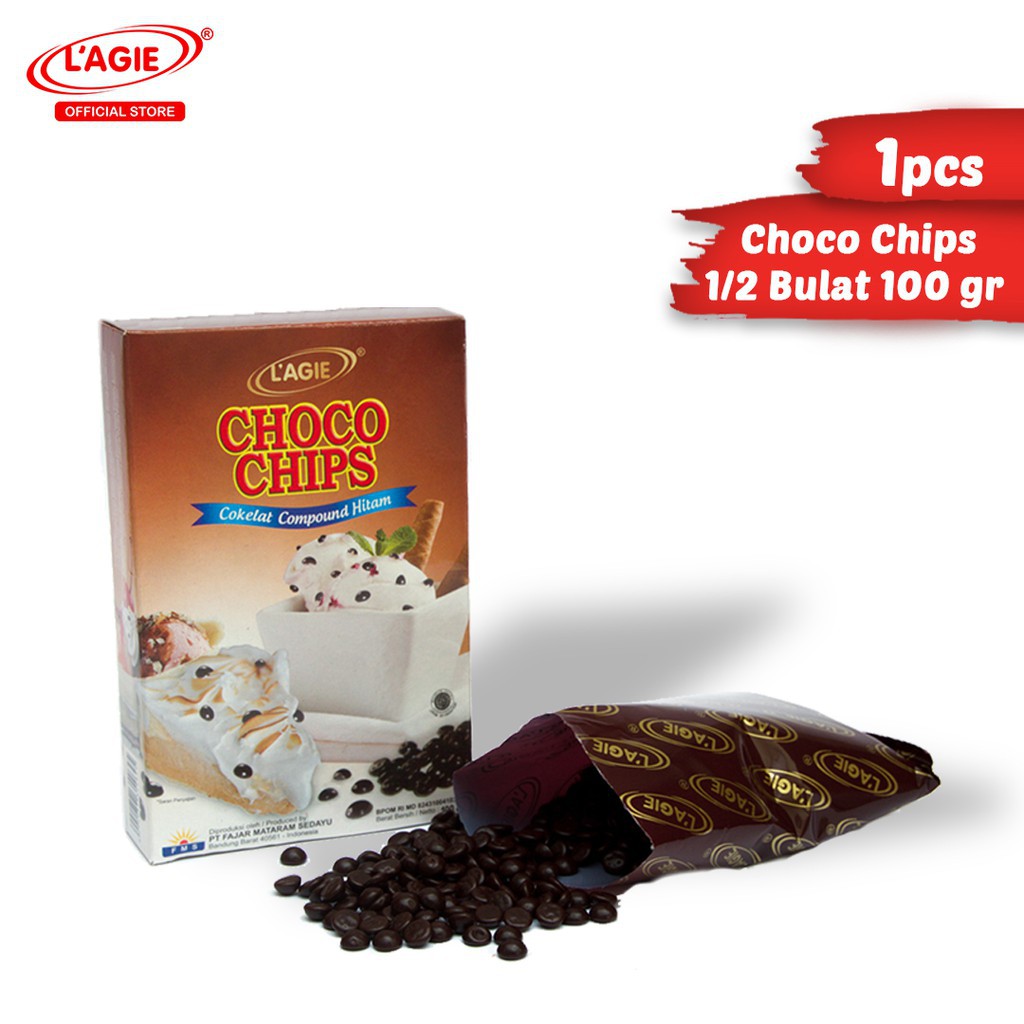 

Lagie Choco Chips 100gr 1/2 Bulat