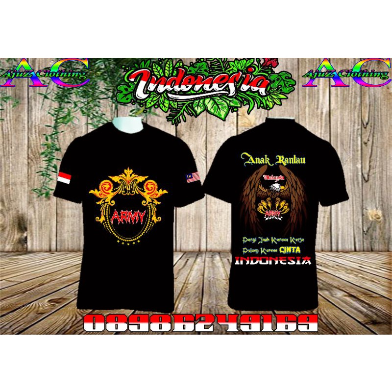 KAOS ARMY ANAK RANTAU MALAYSIA #KaosSablonPremium