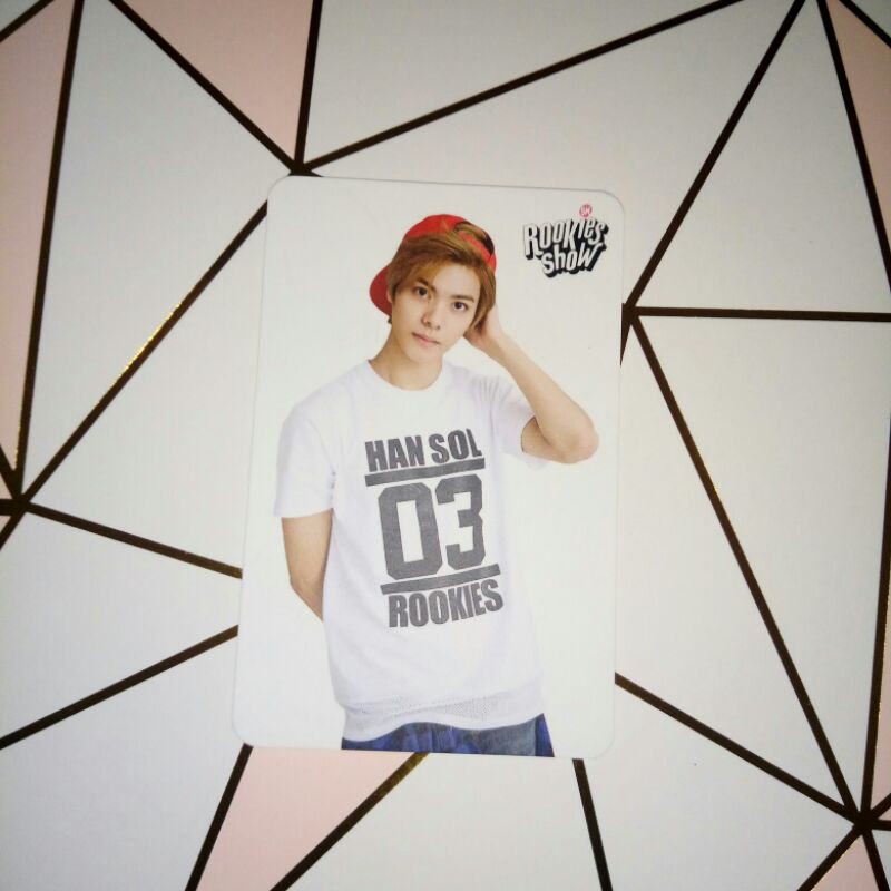 PC HANSOL SMROOKIES PHOTOCARD SM ROOKIES JI HANSOL MARK JAEHYUN TAEYONG