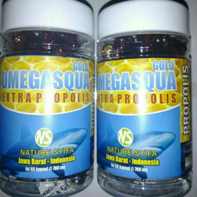 GOLDEN OMEGASQUA PLUS PROPOLIS SQUALENE SQUAVIT MINYAK HATI IKAN HIU PLUS PROPOLIS