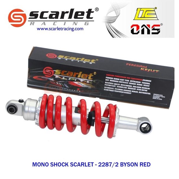 MONOSHOCK BYSON KARBU-BYSON F1 SCARLET SHOCK ABSORDER PEREDAM KEJUT YAMAHA BYSON F1 BYSON KARBU