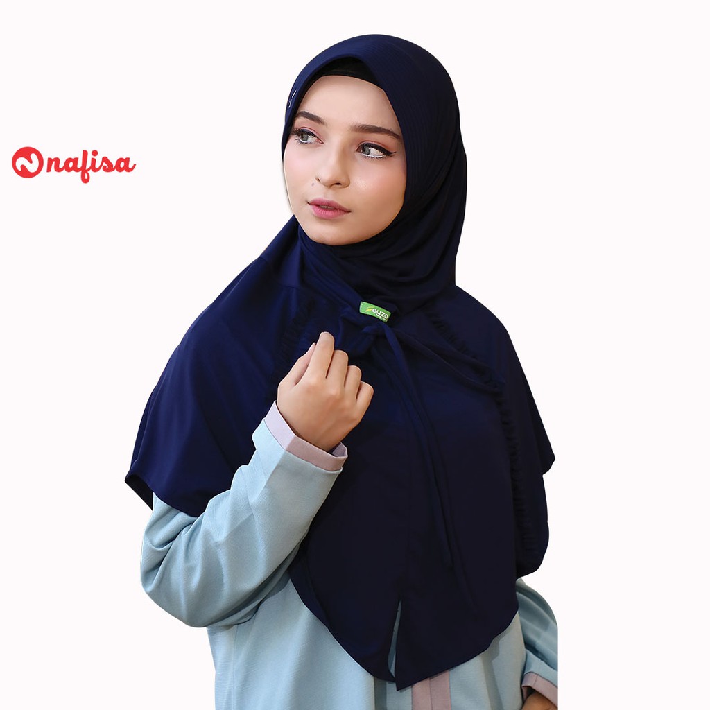 Jilbab Instan Bergo Nafisa Munaya | Hijab Instan Remaja Bergo Pet Kerudung Remaja Bergo Pad