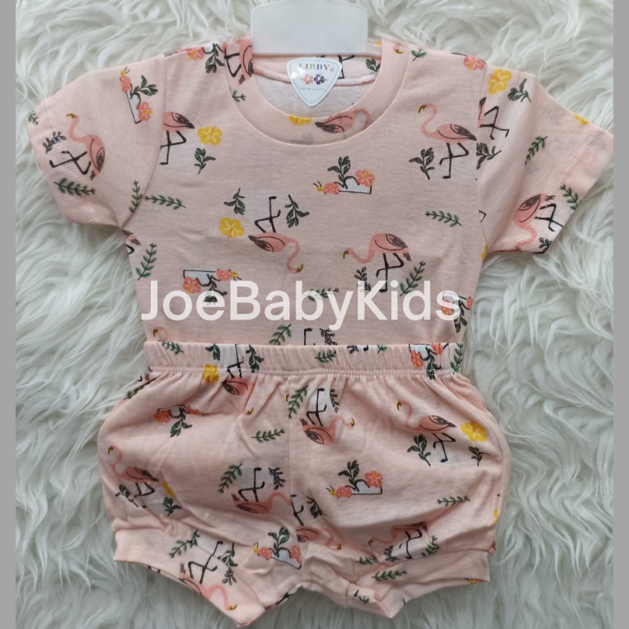Libby Setelan Newborn isi 1 / Baju set libby newborn / Baju bayi baru lahir cewek