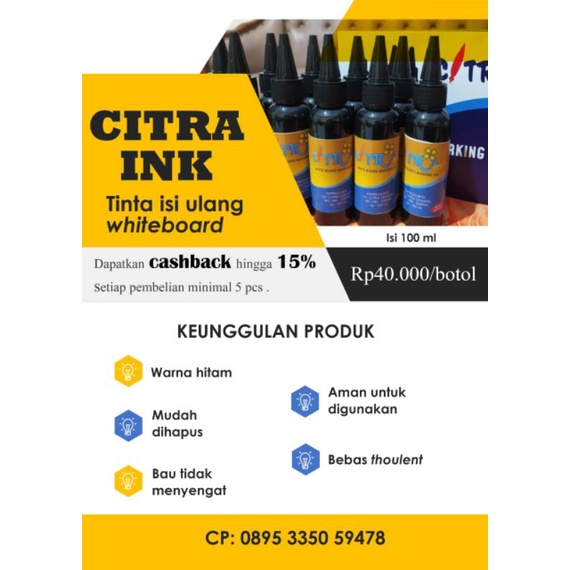 

Tinta Isi ulang spidol whiteboard
